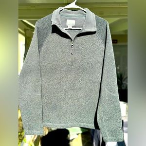 WHITE SIERRA Men’s Heavy Pullover 1/4 Zip Sweater, Green Large